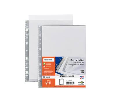 Portalistini Jolly - 12 buste - PP liscio - 22 x 30 cm - trasparente - Sei Rota - 573112 - 8004972029399 - DMwebShop