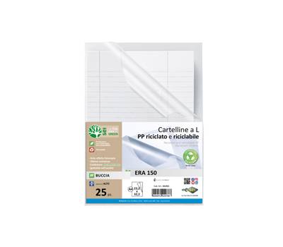 Cartellina a L Era 150 - A4 - PP riciclato - buccia - conf. 25 pezzi - Sei Rota - 662401 - 8004972029788 - DMwebShop