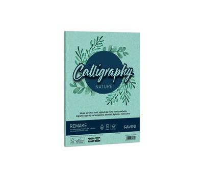 Carta Calligraphy Nature Remake - A4 - 250 gr - acquamarina - conf. 50 fogli - Favini - A69G564 - 8007057671704 - DMwebShop