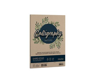 Carta Calligraphy Nature Shiro Eco - A4 - 120 gr - legno - conf. 50 fogli - Favini - A69N904 - 8007057615739 - DMwebShop