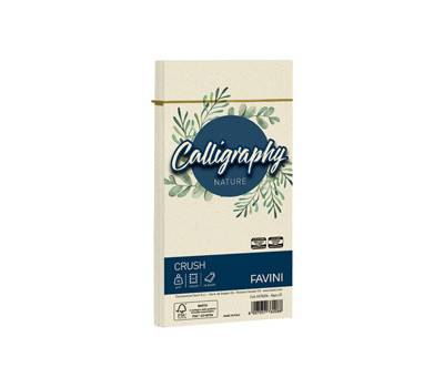 Busta Calligraphy Nature Crush - 110 x 220 mm - 90 gr - alga - conf. 25 pezzi - Favini - A57Q204 - 8007057760088 - DMwebShop