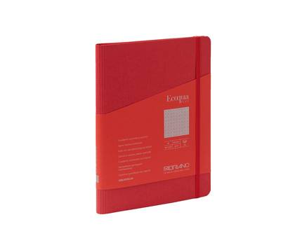 Taccuino EcoQua Plus - con elastico - spiralato - A5 - 70 fogli - puntinato - lampone - Fabriano - 19032109 - 8001348219156 - DMwebShop
