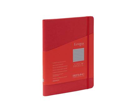 Taccuino EcoQua Plus - con elastico - spiralato - A5 - 70 fogli - righe - lampone - Fabriano - 19042109 - 8001348218999 - DMwebShop