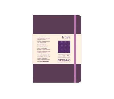 Taccuino Ispira - con elastico - copertina flessibile - A5 - 96 fogli - puntinato - viola - Fabriano - 19614809 - 8001348221234 - DMwebShop