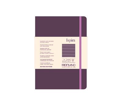 Taccuino Ispira - con elastico - copertina flessibile - A5 - 96 fogli - righe - viola - Fabriano - 19614803 - 8001348221173 - DMwebShop