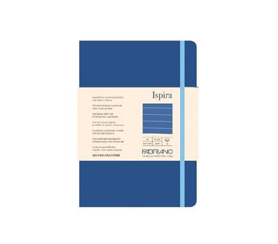 Taccuino Ispira - con elastico - copertina flessibile - A5 - 96 fogli - righe - blu royal - Fabriano - 19614806 - 8001348221203 - DMwebShop