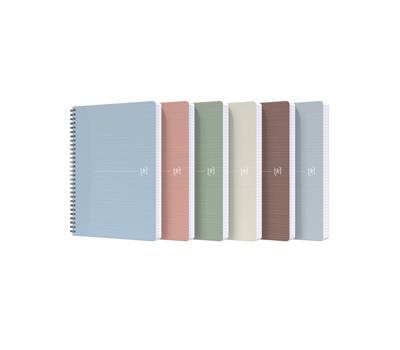 Maxiquaderno Rec'up - spiralato - A4 - 1 rigo - 90 gr - 180 fogli - colori assortiti - conf. 5 pezzi - Oxford - 400154144 - 3020120178370 - DMwebShop