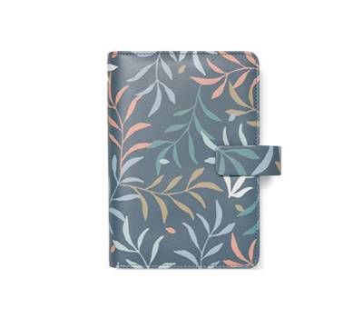 Organiser Botanical - f.to Personal 187 x 153 x 40 mm - con cinturino - blu - Filofax - 22-022645 - 5059145482573 - DMwebShop