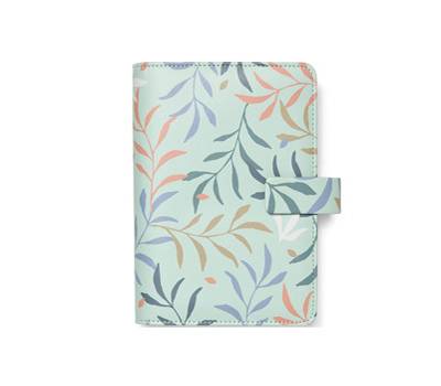 Organiser Botanical - f.to Personal 187 x 153 x 40 mm - con cinturino - menta - Filofax - 22-022648 - 5059145482634 - DMwebShop