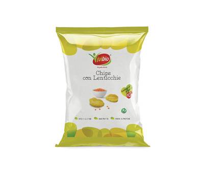 Chips con lenticchie - 35 gr - conf. 8 pezzi - Vivibio - 0310108 - 8032077011964 - DMwebShop