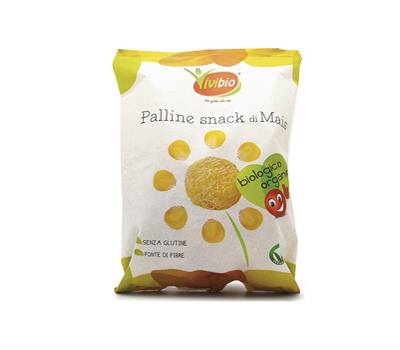 Palline snack - di mais - 40 gr - conf. 10 pezzi - Vivibio - 0310571 - 250423 - DMwebShop