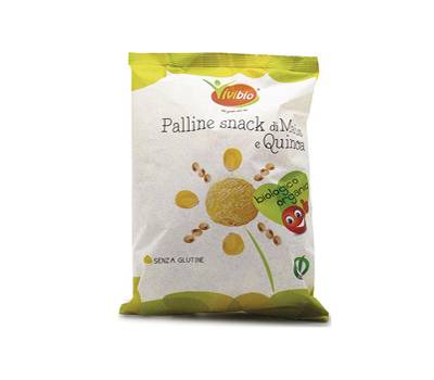 Palline snack - di mais e quinoa - 40 gr - conf. 10 pezzi - Vivibio - 0310572 - 8032077011124 - DMwebShop