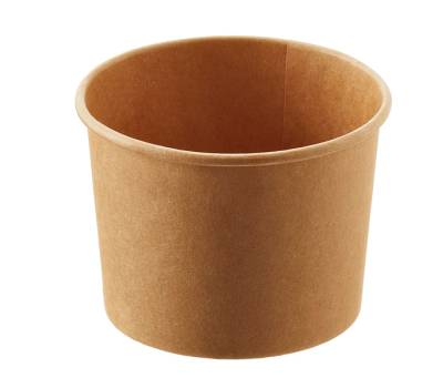 Coppetta gelato monouso - rotonda - diametro 10,5 cm - 335 ml - carta - avana - conf. 500 pezzi - Leone - H0804 - 8024112942142 - DMwebShop
