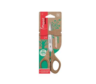 Forbici simmetriche Advanced Wood - 17 cm - Maped - 496111 - 3154144961110 - DMwebShop