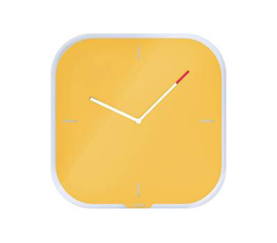 Orologio Cosy - da parete - silenzioso - in vetro - giallo - Leitz - 90170019 - 4002432125050 - DMwebShop