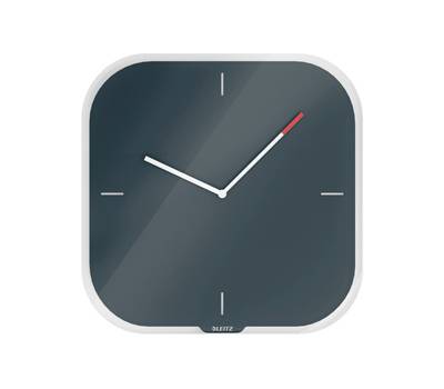 Orologio Cosy - da parete - silenzioso - in vetro - grigio - Leitz - 90170089 - 4002432125074 - DMwebShop