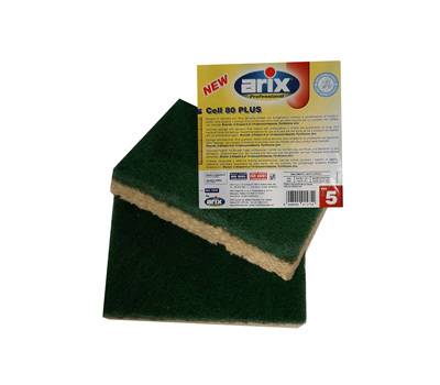 Spugna Cell 80 Plus - abrasiva - antibatterica - conf. 5 pezzi - Arix - 1 1575 - 8008990015754 - DMwebShop