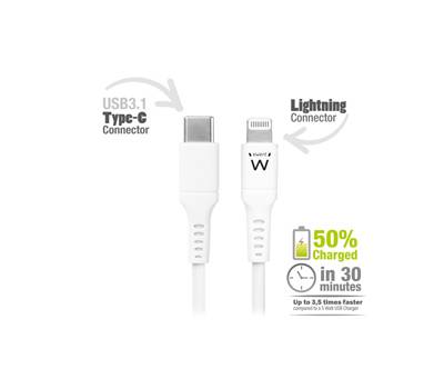 Cavo lightning USB TYPE C per smartphone e tablet 1 mt - 25852 Cavo lightning USB TYPE C per smartphone e tablet 1 mt - 25852
