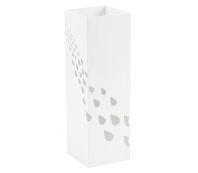 Portaombrelli 15,5 x 15,5 x 49 cm metallo verniciato fantasia gocce bianco - 25328