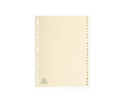Separatori 24 tasti A Z cartoncino A4 avorio - 24799