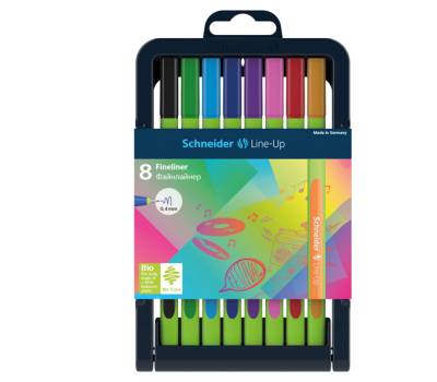 Fineliner Line-Up - punta 0,4 mm - colori assortiti - astuccio 8 colori - Schneider - P191098 - 4004675109170 - DMwebShop