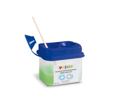 Barattolo lava pennelli - 2 scomparti - Primo - 214AR - 8006919002144 - DMwebShop