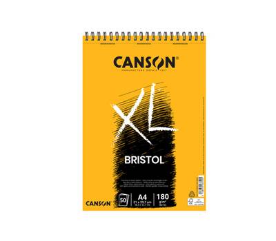 Blocco spiralato lato corto XL Bristol - A4 - 180 gr - 50 fogli - conf. 5 pezzi - Canson - C31078A021 - 3148950033505 - DMwebShop