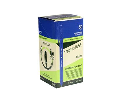 Penna sfera Uno Green - punta media 1 mm - blu - conf. 50 pezzi - Tratto - F838301 - 8000825044014 - DMwebShop