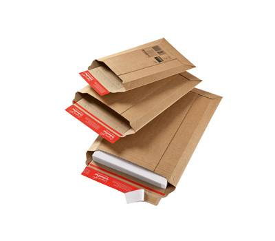 Busta a sacco - in cartone - chiusura autoadesiva - 290 x 400 x 50 mm - avana - conf. 20 pezzi - Colompac - CP010.07 - 4033657100706 - DMwebShop