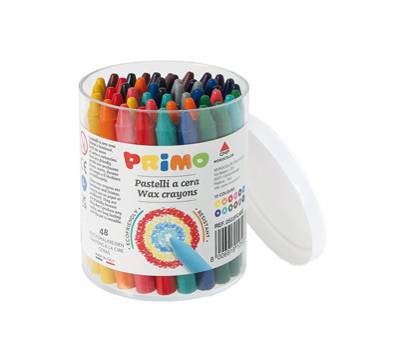 Pastelli a cera - diametro 9 mm x 85 mm - conf. 48 pezzi - Primo - 0503PC48E - 8006919105036 - DMwebShop