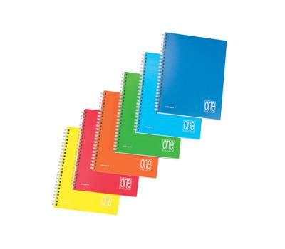 Maxiquaderno One Color - spiralato - senza fori - PPL - A4 - 80 gr - 1 rigo - 80+1 fogli - conf. 6 pezzi - Blasetti - 7665 - 8007758176652 - DMwebShop