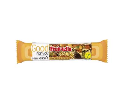 Barretta Good For You - di frutta secca - anacardi e ginger - 36 gr - conf. 16 pezzi - Fruit-tella - 09397200 - 8003440236451 - DMwebShop