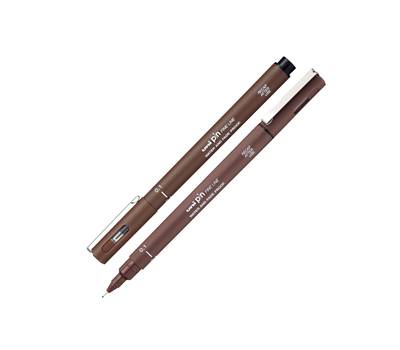 Pin fineliner - punta 0,1 mm - seppia - conf. 12 pezzi - Uni Mitsubishi - M PIN101 SEP - 4902778230770 - DMwebShop