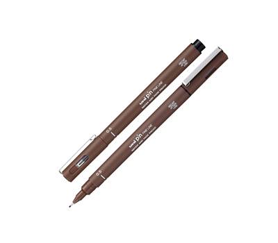 Pin fineliner - punta 0,5 mm - seppia - conf. 12 pezzi - Uni Mitsubishi - M PIN105 SEP - 4902778230800 - DMwebShop