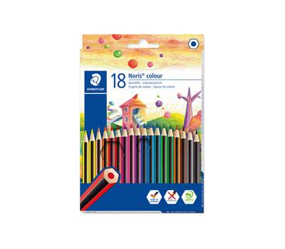 Matite colorateNoris Colour - in wopex - colori assortiti - astuccio 18 pezzi - Staedtler - 185 C18 - 4007817029893 - DMwebShop