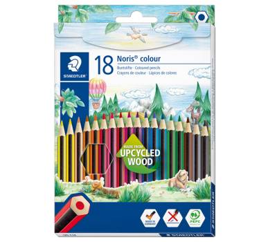 Matite colorateNoris Colour - in wopex - colori assortiti - astuccio 18 pezzi - Staedtler - 185 C18 - 4007817029893 - DMwebShop