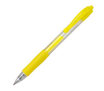 Roller gel a scatto G-2 - punta 0,7 mm - giallo neon - Pilot - 001383 - 4902505586453 - DMwebShop