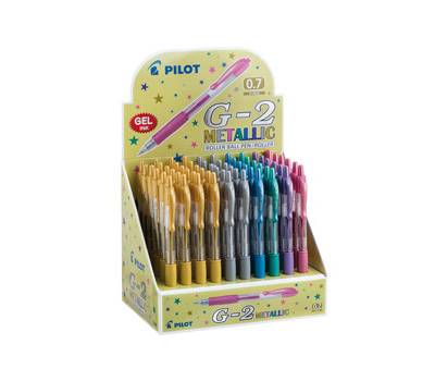 Roller gel scatto G-2 - 0,7 mm - colori assortiti metallic Display - conf. 60 pezzi - Pilot - Z99736 - 4902505466724 - DMwebShop