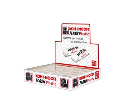 Gomma Flash - in vinile - bianco - conf. 20 pezzi - Koh-i-noor - D1994B-20 - 8032173008103 - DMwebShop