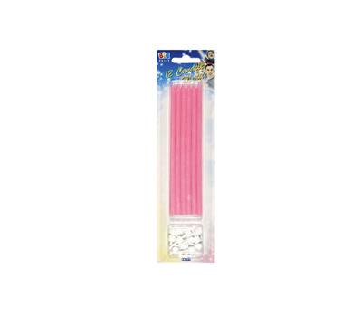 Candeline matite 15 cm - rosa - conf. 12 pezzi - Big Party - 71001 - 8020834170016 - DMwebShop