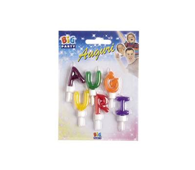 Set candeline - Auguri - colori assoriti - Big Party - 70423 - 8020834704235 - DMwebShop