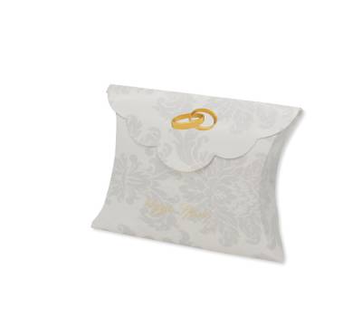Scatolina portaconfetti Sposi carta - 10 x 8 x 3 cm - conf.25 pezzi - Big Party - 81681 - 8020834816815 - DMwebShop