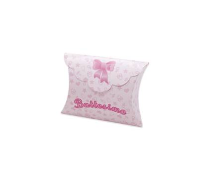 Scatolina portaconfetti Battesimo baby carta - 10 x 8 x 3 cm - rosa - conf.25 pezzi - Big Party - 81598 - DMwebShop Scatolina portaconfetti Battesimo baby carta - 10 x 8 x 3 cm - rosa - conf.25 pezzi - Big Party - 81598 - DMwebShop