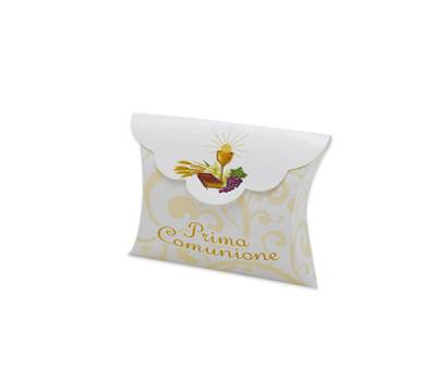 Scatolina portaconfetti Comunione carta - 10 x 8 x 3 cm - conf.25 pezzi - Big Party - 81601 - 8020834816013 - DMwebShop