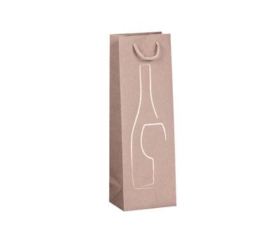 Shopper portabottiglie - con manici in corda - 12 x 37 x 9 cm - avorio - conf. 10 pezzi - Rex Sadoch - SDN12avorio - 8006715220674 - DMwebShop