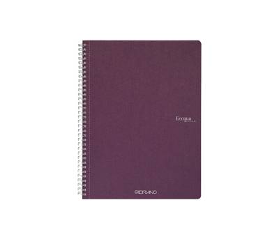 Maxiquaderno EcoQua original - spiralato - A4 - 90 gr - 5 mm - 70 fogli - vino - conf. 5 pezzi - Fabriano - 19290112 - 8001348215615 - DMwebShop