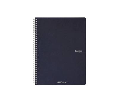 Maxiquaderno EcoQua original - spiralato - A4 - 90 gr - 1 rigo - 70 fogli - blu scuro - conf. 5 pezzi - Fabriano - 19290204 - 8001348215776 - DMwebShop