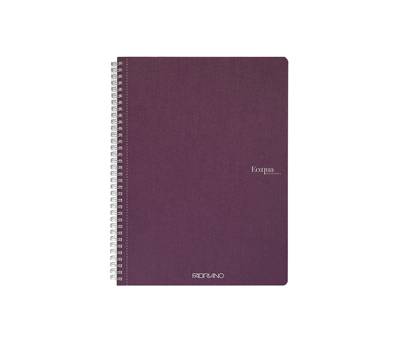 Maxiquaderno EcoQua original - spiralato - A4 - 90 gr - 1 rigo - 70 fogli - vino - conf. 5 pezzi - Fabriano - 19290212 - 8001348215851 - DMwebShop