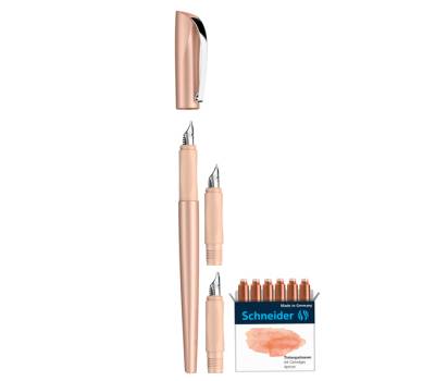 Set penna stilografica Callissima - 3 punte intercambiabili incluse - fusto albicocca - Schneider - P143806 - 4004675148155 - DMwebShop