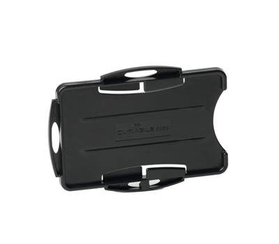 Portabadge Eco per 2 tessera - 5,4 x 8,7 cm - nero - conf. 10 pezzi - Durable - 8989-01 - 4005546730653 - DMwebShop